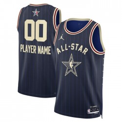 2024 All Star Custom Jordan Blue NBA Jersey Swingman