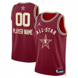 2024 All Star Custom Jordan Red NBA Jersey Swingman