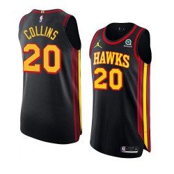 Atlanta Hawks 20 Jordan 2022 2023 Statement Edition Black NBA Jersey Swingman