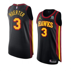 Atlanta Hawks Aaron Holiday 3 Jordan 2022 2023 Statement Edition Black NBA Jersey Swingman