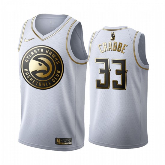 Atlanta Hawks Allen Crabbe 33 Nike 2019 2020 Golden Edition White NBA Jersey Swingman