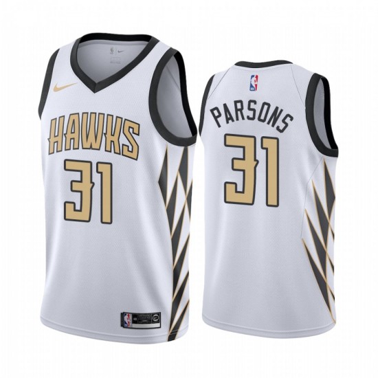 Atlanta Hawks Chandler Parsons 31 Nike 2019 2020 City White NBA Jersey Swingman