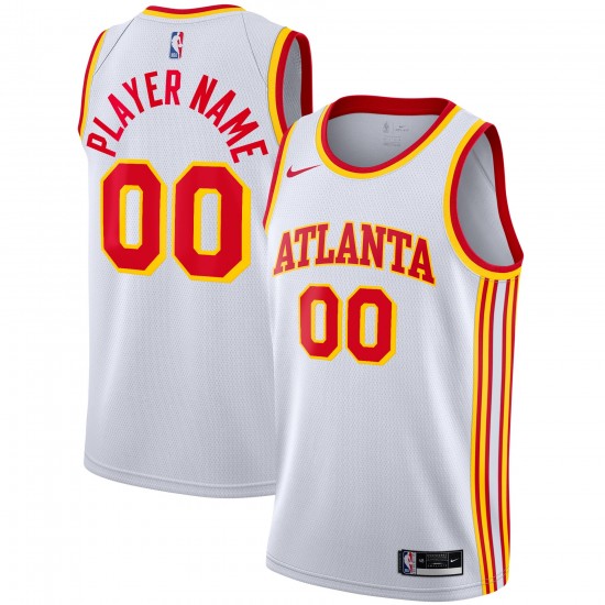 Atlanta Hawks Custom 2020 2021 Nike Association Edition NBA Jersey Swingman