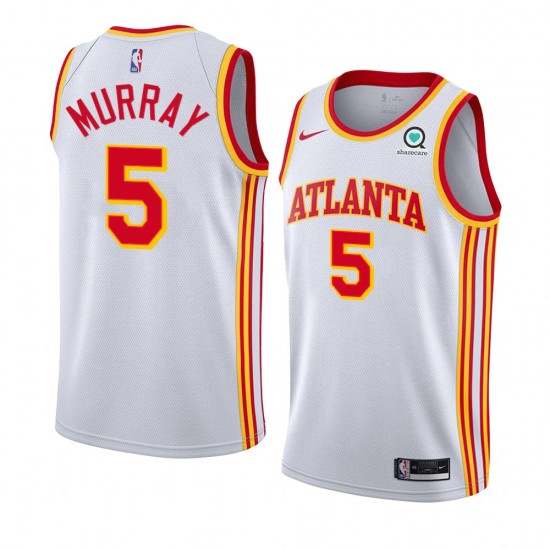 Atlanta Hawks Dejounte Murray 5 Nike 2022 2023 Association Edition White NBA Jersey Swingman