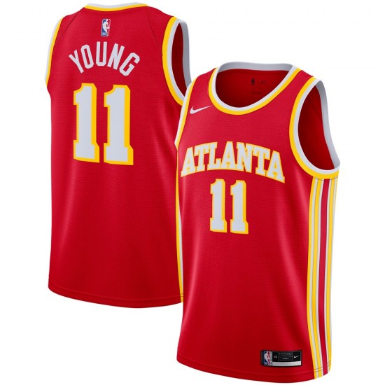 Atlanta Hawks Trae Young 11 2020 2021 Nike Icon Edition NBA Jersey Swingman