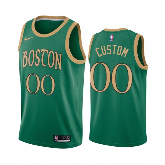 Boston Celtics Custom Nike 2019 2020 City Edition NBA Jersey Swingman