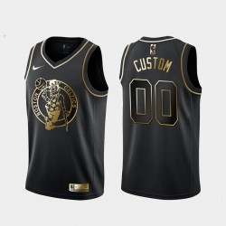 Boston Celtics Custom Nike Golden Edition Black NBA Jersey Swingman