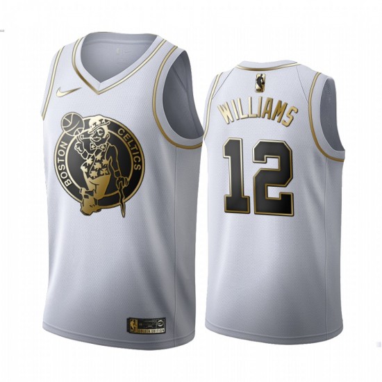 Boston Celtics Grant Williams 12 Nike 2019 2020 Golden Edition White NBA Jersey Swingman