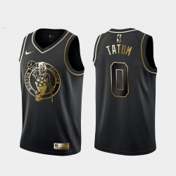 Boston Celtics Jayson Tatum Nike Golden Edition Black NBA Jersey Swingman