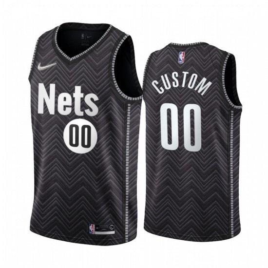 Brooklyn Nets Custom 2020 2021 Earned Edition NBA Jersey Swingman