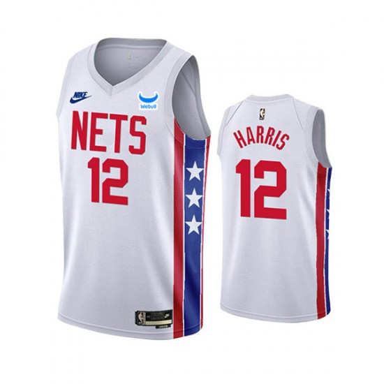 Brooklyn Nets Joe Harris 12 Nike 2022 2023 Classic Edition White NBA Jersey Swingman