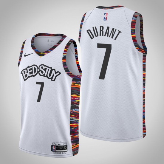 Brooklyn Nets Kevin Durant 7 Nike 2019 2020 City Edition NBA Jersey Swingman