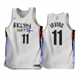 Brooklyn Nets Kyrie Irving 11 Nike 2022 2023 City Edition White NBA Jersey Swingman