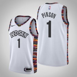 Brooklyn Nets Theo Pinson 1 Nike 2019 2020 City Edition NBA Jersey Swingman