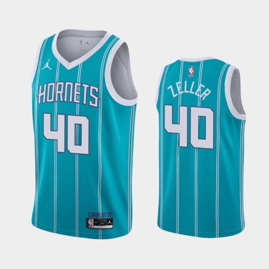 Charlotte Hornets Cody Zeller 40 2020 2021 Jordan Brand Icon Edition NBA Jersey Swingman