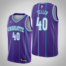 Charlotte Hornets Cody Zeller 40 Jordan Brand 2019 2020 Hardwood Classics NBA Jersey Swingman