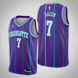 Charlotte Hornets Dwayne Bacon 7 Jordan Brand 2019 2020 Hardwood Classics NBA Jersey Swingman