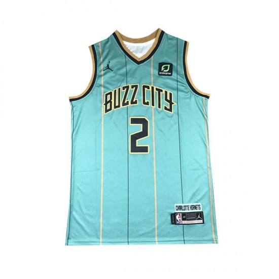 Charlotte Hornets James Bouknight 2 Jordan 2022 2023 City Edition Green NBA Jersey Swingman