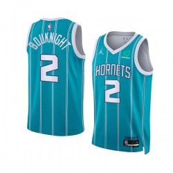 Charlotte Hornets James Bouknight 2 Jordan 2022 2023 Icon Edition Teal NBA Jersey Swingman