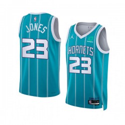 Charlotte Hornets Kai Jones 23 Nike 2022 2023 Jordan Edition Teal NBA Jersey Swingman