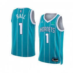 Charlotte Hornets LaMelo Ball 1 Nike 2022 2023 Jordan Edition Teal NBA Jersey Swingman