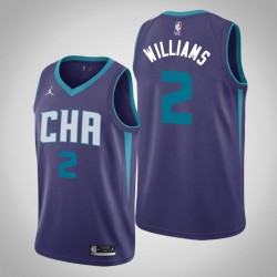 Charlotte Hornets Marvin Williams 2 Jordan Brand 2019 2020 Statement Edition NBA Jersey Swingman