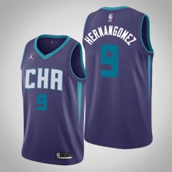 Charlotte Hornets Willy Hernangomez 9 Jordan Brand 2019 2020 Statement Edition NBA Jersey Swingman