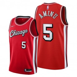 Chicago Bulls Al-Farouq Aminu 5 Nike 2021 2022 City Edition Throwback NBA Jersey Swingman