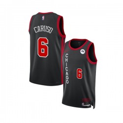 Chicago Bulls Alex Caruso 6 Nike 2023 2024 City Edition Black NBA Jersey Swingman