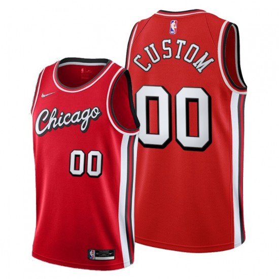 Chicago Bulls Custom Nike 2021 2022 City Edition Throwback NBA Jersey Swingman