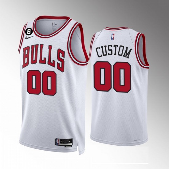 Chicago Bulls Custom Nike 2022 2023 Association Edition White NBA Jersey Swingman