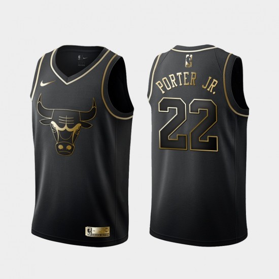 Chicago Bulls Otto Porter Jr. 22 Nike Golden Edition Black NBA Jersey Swingman