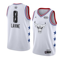 Chicago Bulls Zach LaVine 8 2019 All Star Jordan Brand White NBA Jersey Swingman