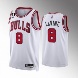 Chicago Bulls Zach LaVine 8 Nike 2022 2023 Association Edition White NBA Jersey Swingman