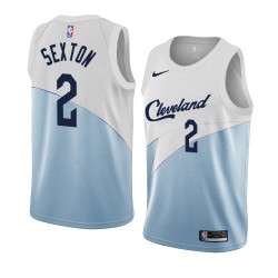 Cleveland Cavaliers Collin Sexton 2 2018 2019 Nike Blue White NBA Jersey Swingman