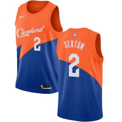 Cleveland Cavaliers Collin Sexton 2 2018 2019 Nike City Edition Blue NBA Jersey Swingman