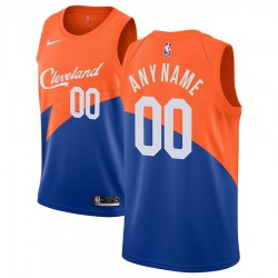 Cleveland Cavaliers Custom 2018 2019 Nike City Edition Blue NBA Jersey Swingman