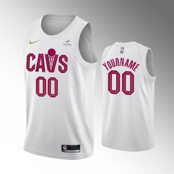 Cleveland Cavaliers Custom Nike 2022 2023 Association Edition White NBA Jersey Swingman