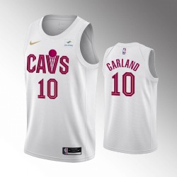 Cleveland Cavaliers Darius Garland 10 Nike 2022 2023 Association Edition White NBA Jersey Swingman