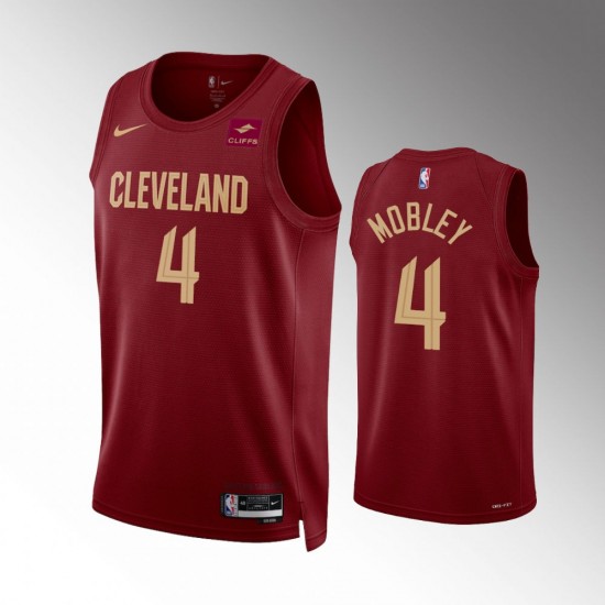 Cleveland Cavaliers Evan Mobley 4 Nike 2022 2023 Icon Edition Red NBA Jersey Swingman