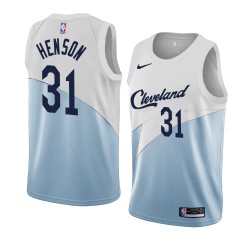 Cleveland Cavaliers John Henson 31 2018 2019 Nike Blue White NBA Jersey Swingman