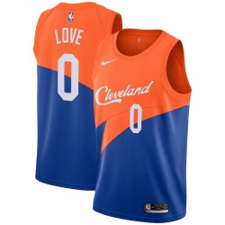 Cleveland Cavaliers Kevin Love 2018 2019 Nike City Edition Blue NBA Jersey Swingman