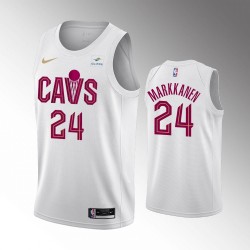 Cleveland Cavaliers Lauri Markkanen 24 Nike 2022 2023 Association Edition White NBA Jersey Swingman