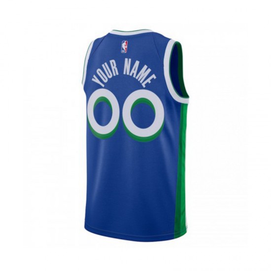 Dallas Mavericks Custom Nike City Edition 2022-2023 Blue NBA Jersey Swingman