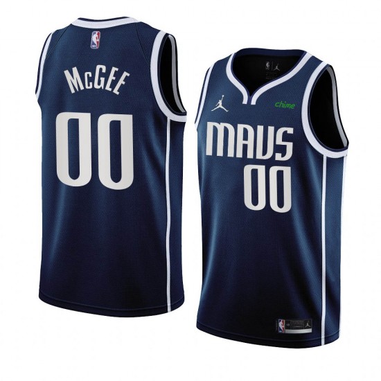 Dallas Mavericks JaVale McGee 00 Nike 2022 2023 Statement Edition Navy NBA Jersey Swingman