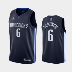 Dallas Mavericks Kristaps Porzingis 6 2020 2021 Jordan Brand Statement Edition NBA Jersey Swingman