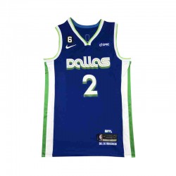 Dallas Mavericks Kyrie Irving 2 Nike City Edition 2022-2023 Blue NBA Jersey Swingman