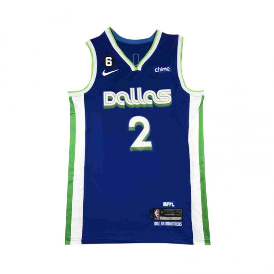 Dallas Mavericks Kyrie Irving 2 Nike City Edition 2022-2023 Blue NBA Jersey Swingman