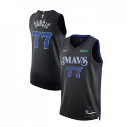 Dallas Mavericks Nike Luka Doncic 77 Nike 2023 2024 City Edition Black NBA Jersey Swingman