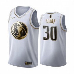 Dallas Mavericks Seth Curry 30 Nike 2019 2020 Golden Edition White NBA Jersey Swingman